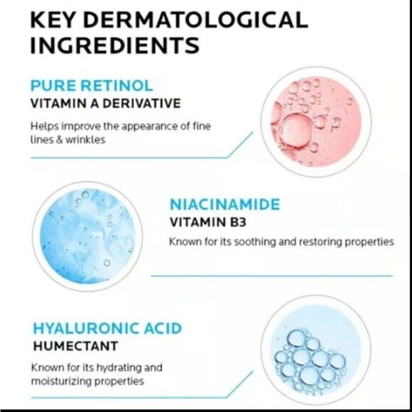 La Roche-Posay Retinol Serum B3 Anti-Wrinkle Concentrate Renewing -1 fl Box - Picture 3 of 8